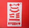 Venda quente modelo de pintura modelo oco pintura DIY grafite material de renda ferramenta conjunto de desenho para estudantes régua