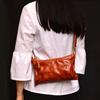 Nuevo Bolso Bandolera de Cuero de Vaca de Capa Superior Retro Hecho a Mano con Color Cuero Bolso de Pecho para Mujer Cuero Curtido Vegetal Bolso de Hombro a la Moda