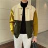 Cardigan de Manga Longa Outono e Inverno Masculino Alta Qualidade Casual Retrô Versátil Moda Elegante Suéter de Malha Jaqueta Fina