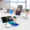 Novo Carregador sem Fio 3 em 1 para iPhone 12/13/14/15/16/17 Estação de Carregamento Rápida para Apple Watch 10 9 8 7 6 Airpods 2 3 Pro