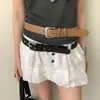 Cinto Patchwork Rebite Estilo Coreano para Mulheres, Decoração de Cinto de Couro de Nicho de Alta Qualidade, Estilo Y2K, Adequado para Vestidos e Jeans, Acessório