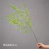Flores artificiais em tons de verde, de haste única, para decoração de local de casamento, decoração de salão de casamento de luxo, arranjos florais de plástico