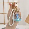 Cadena de Perlas Creativa Nezha Ao Bing Botella de Arena Movediza Llavero de Aceite Llavero de Mochila Colgante para Mochila Escolar Accesorios de Joyería