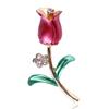 Lanhao Tendência da Moda Coreana Personalidade Temperamento All-match Atmosférica Decoração Acessórios Broche de Rosa com Gotas de Óleo
