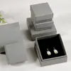Caja de Regalo con Textura Frotada a Mano Gris, Personalizable con 24 Compartimentos, Asa, Cajón, Joyero, Juego Completo de Tamaños