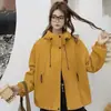 Jaqueta casual com capuz para mulheres, novo estilo popular de outono 2026, adequada para pessoas baixinhas, corta-vento para atividades ao ar livre e top que rejuvenesce
