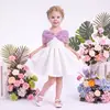 Nuevo Vestido Formal de Verano para Niñas con Bordado de Rosas, Vestido Infantil, Suministro Transfronterizo Exclusivo, Directo del Fabricante, Vestido de Fiesta