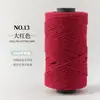 Hilo de algodón hueco de 2 mm de grosor medio para tejido DIY hecho a mano de sombreros de verano, bolsos, muñecas y hilo de perlas de hilo redondo