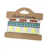 Set de 3 Piezas Venta Caliente Transfronteriza Cuerda de Mano Étnica Bohemia Retro Pulsera Tejida Colorida de Nepal Joyería