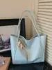 Bolsa de Ombro Versátil Prata 2026 Transfronteiriça Bolsa Feminina Casual para Comércio Exterior Bolsa Tote Grande Capacidade para o Dia a Dia