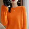 Novas malhas femininas de outono e inverno com gola redonda e manga longa, exportação de comércio exterior do AliExpress, tops plus size, base para atacado