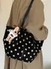 Bolso Tote Grande de Gran Capacidad Shuai Mijia para Mujer, Colección Otoño Temprano 2026, Bolso de Hombro Casual de Lunares a la Moda para el Trabajo