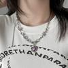Collar de Cuentas de Amor Plata Rota Color Perla Y2K para Mujer Cadena de Clavícula Versátil Estilo ins Accesorios de Lujo Ligero de Alta Gama