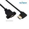 Cable de Extensión HDMI Macho a Hembra en Ángulo Recto de 90 Grados Doblez Lateral HDMI TV Alta Definición Cable en Ángulo Extensión HDMI