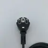 Cable de alimentación con enchufe de tres polos estándar europeo enchufe de dos polos redondos estándar europeo con conexión de cola de palabra pantalla computadora