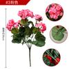 Spot Original Transfronterizo Amazon TEMU Estación Independiente Más Vendido Flor de Begonia Simulada Geranio Flor Falsa Flor Artificial
