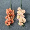 Orquídea Mariposa de Película Artificial 3D de 7 Cabezas Flor Artificial Boda Techo Flor de Seda Material Habitación de Boda Estudio Fotográfico Flor Artificial Falsa