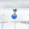 Aleación de Titanio Astmf-136 Borde Ondulado Ópalo Piercing para Lengua G23 Titanio Rosca Interna Circonita Piercing para Labio Piercing para Lengua Joyería Cabeza