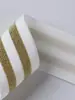 [Suprimento no local] Faixa elástica de ouro e prata de duas cores, faixa elástica de cintura de seda dourada e prateada, unilateral, bilateral