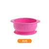 Novo Prato de Silicone com Ventosa para Bebê, Antiderrapante e Antiderrapante Portátil para Complemento Alimentar Lanche Infantil, Prato de Complemento Alimentar Infantil