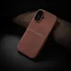 Funda de Teléfono con Insertos para Tarjetas de Piel Sintética, Tacto Suave, para Apple 17Promax, Media Cubierta 16 Moderna 15 Anticaída 14 Piel 13