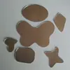 Venta al por mayor del fabricante Creativas Corazón Mariposa Irregulares Lentes de Vidrio para Manualidades Espejo de Maquillaje Decorativo DIY Lentes