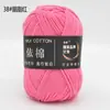 Yi Algodón 4 Hebras Algodón Leche Grosor Medio Lana Bouquet Manta Chal Bufanda Ganchillo DIY Tejido a Mano Bolsa de Materiales