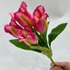 Ramo de 5 tulipanes de simulación, arreglo floral para mesa de sala de estar, decoración de flores falsas, fábrica de decoración al por mayor