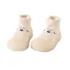 Novedad otoño 2022 zapatos suaves para bebés y niños pequeños, calcetines de zapato de dibujos animados para interior, calcetines de zapato para suelo de jardín de infancia