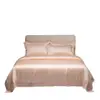 Xiangling Premium Conjunto de Roupa de Cama de Quatro Peças Cor Sólida Tencel Importado Estilo Simples e Luxuoso: Lençol, Capa de Edredom, Fronha e Acessórios de Cama