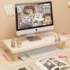 Soporte Elevador para Monitor de Computadora de Escritorio Base para Pantalla Soporte Bandeja para Teclado de Escritorio