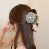 Clip de Agarre de Flor de Perla Elegante de Nuevo Estilo 2025 para la Parte Posterior de la Cabeza Pinza de Tiburón para el Cabello Accesorios de Cabello de Alta Calidad Pinza para el Cabello de Verano para Mujer