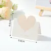 Tarjetas de felicitación pop-up con forma de corazón, postales, tarjetas pequeñas, tarjetas de deseos escritas a mano, tarjetas plegables elegantes en blanco para mensajes de bendición