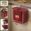 Cubo de Basura Colgante para Cocina para Uso Doméstico 2025 Nuevo Estilo Vintage Especial para Puerta de Gabinete Sin Doblar Gran Capacidad Cubo de Lujo Ligero