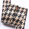 Fita Pied-de-Poule Color Block DIY Presente Embalagem Floral Chapéu Sapato Flor Laço Acessório de Cabelo Fita Lisa