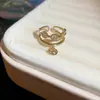 Anillo de Flor Chapado en Oro Real de 14K con Circonita, Anillo de Dedo Índice Estilo Dulce de Alta Gama de Nicho, Joyería de Piedra Ojo de Gato de Doble Capa
