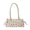 Bolso de Mano Floral con Decoración de Correa de Cuero de Nicho, Bolso de Hombro, Bolso de Axila, Bolso Tote Versátil de Moda Nuevo para Verano 2026 para Mujer