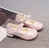 Zapatos de Princesa para Niñas Lolita Suela Suave Piel Zapatos Modelo Primavera y Otoño 2026 Zapatos Planos con Lazos para Niñas Pequeñas Zapatos de Actuación