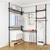 Perchero de ropa de arriba a abajo para vestidor almacenamiento en dormitorio completo estantería para vestidor hecha por uno mismo estante de almacenamiento en forma de L