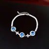 Pulseira Redonda Flor de Zircônia Nicho Luxo Leve Toque de Alta Qualidade Simples Versátil Para o Dia a Dia Temperamento Moda Joia de Mão para Mulheres