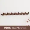Gancho de Madera Maciza con Forma de Tecla de Piano, Decoración de Entrada Montada en la Pared sin Taladro, Perchero Ahorrador de Espacio