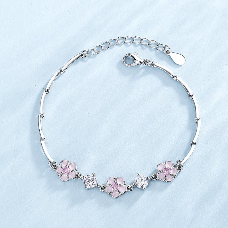 日韩樱花手链女