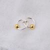13mm Beaded Circle Ear Clip Brincos Invisíveis Furos de Orelha Indolor Clipe de Orelha de Mola Fivela de Orelha Elástico Anel de Lábio Anel de Nariz