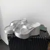 Chanclas de Plataforma con Cuña de Cuero Genuino para Mujer Bajita, Estilo Nuevo 2026, Aumentadoras de Altura, Suela Gruesa, para Verano al Aire Libre