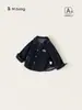 Roupas Infantis Bangxuan Outono Novidades Roupas Meninos Tops Camisa Lapela Bordado Jaqueta Infantil Roupas Jeans para Bebês Meninos