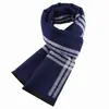Cachecol Moderno Estilo Coreano para Homens, Cachecol Masculino de Lã Jacquard Espessa Aconchegante de Inverno, Cachecol de Pescoço Feito Sob Medida do Fabricante