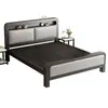 Cama de hierro forjado para dormitorio, cama con marco de hierro engrosado para vivienda de alquiler, uso doméstico, dormitorio principal, cama doble 1.6m 1.2m cama de hierro
