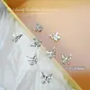 Acessórios de Unha Artística de Laço de Liga Metálica Decorações de Unha de Borboleta com Asa de Metal Líquido Laço