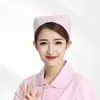 Gorro de Enfermera Gorro de Cola de Milano Blanco Rosa Azul Médico Aprendizaje Prácticas Jefa de Enfermeras Quirófano Barras Finas Gruesas