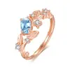 Anillo de Estilo Japonés de Lujo Ligero con Incrustaciones Naturales SPAR para Mujer, Plata de Ley S925, Estilo Ins, Anillo Ajustable, Explosiones del Libro Rojo
